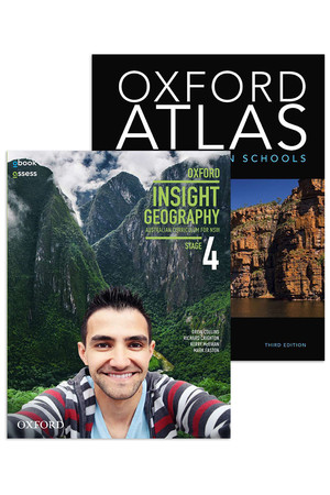 Oxford Insight Geography AC for NSW - Stage 4 Value Pack: Student Book + obook/assess & Oxford Atlas for Australian Schools Student Book + obook/asses