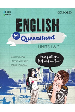 English for Queensland Units 1&2 Student book + obook assess