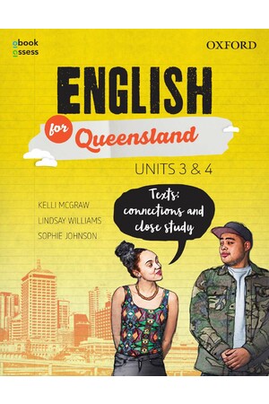 English for Queensland Units 3&4 Student book + obook assess