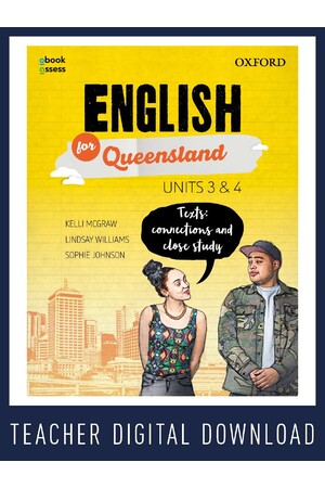 English for Queensland - Units 3 & 4: Teacher obook/assess (Digital Access Only)