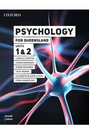 Psychology for Queensland Units 1&2 Student book + obook assess