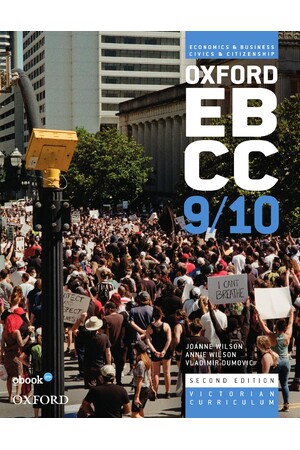 Oxford Economics & Business / Civics & Citizenship - Victorian (VIC) Curriculum: Years 9 & 10 - Student Book + obook Pro (Print & Digital)