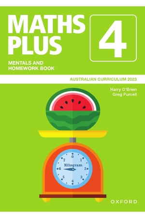 Maths Plus Australian Curriculum Edition - Mentals & Homework Book: Year 4 (2023)