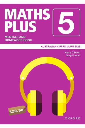 Maths Plus Australian Curriculum Edition - Mentals & Homework Book: Year 5 (2023)