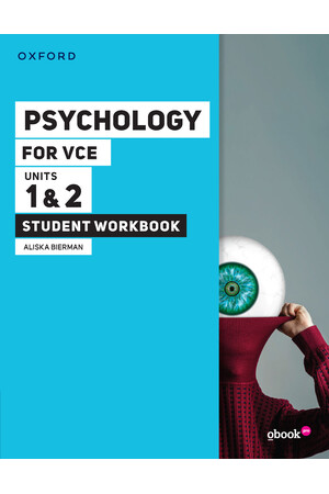 Psychology for VCE - Units 1 & 2: Student Workbook + obook pro (Print & Digital)