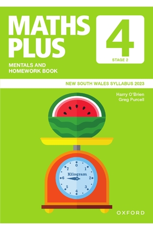 Maths Plus NSW Edition - Mentals & Homework Book: Year 4