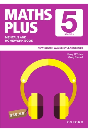 Maths Plus NSW Edition - Mentals & Homework Book: Year 5