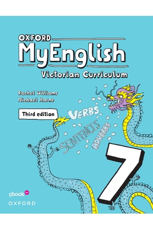 Oxford MyEnglish VIC Curriculum - Year 7 (Third Edition): Student Book +obook pro (Print & Digital)