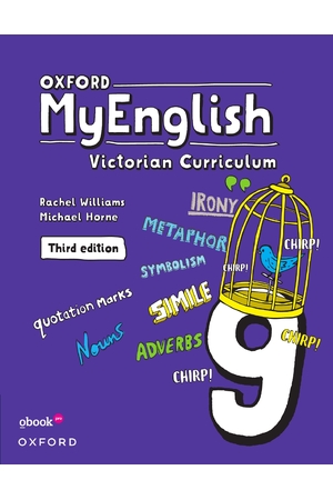 Oxford MyEnglish VIC Curriculum - Year 9 (Third Edition): Student Book +obook pro (Print & Digital)