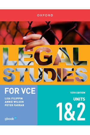 Legal Studies for VCE - Units 1 & 2: Student Book + obook pro (Print & Digital)