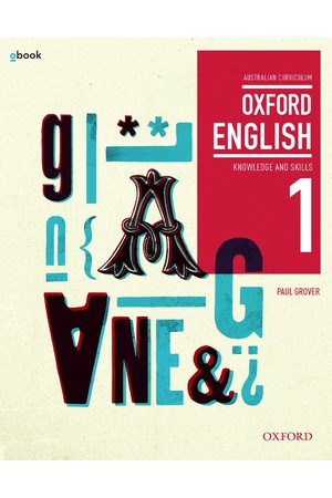 Oxford English 1 - Years 7-8: Student Book + obook/assess (Print & Digital)