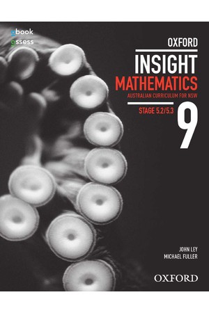 Oxford Insight Mathematics AC for NSW: Year 9 - Stage 5.2/5.3 Student Book + obook/assess (Print & Digital)
