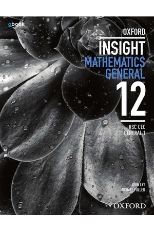 Oxford Insight Mathematics General - HSC CEC General 1: Student Book + obook/assess (Print & Digital)