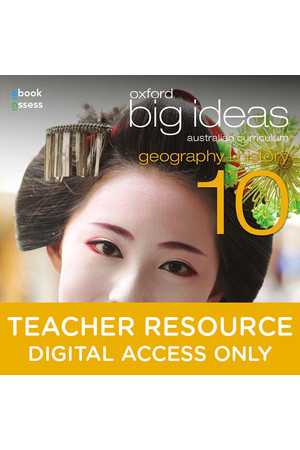 Oxford Big Ideas Geography/History AC - Year 10: Teacher obook/assess (Digital Access Only)