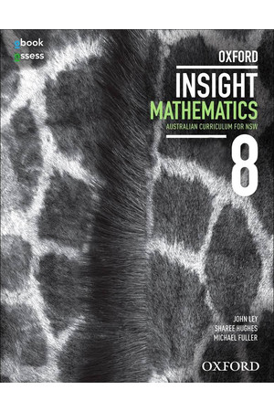 Oxford Insight Mathematics AC for NSW: Year 8 - Student Book + obook/assess (Print & Digital)