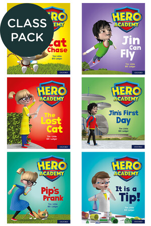 Hero Academy - Class Pack: Level 1/1+ (Letters and Sounds - Phase 1 & 2, Set 1)