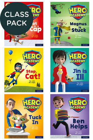 Hero Academy - Class Pack: Level 1+ (Letters and Sounds - Phase 2, Sets 3-5)