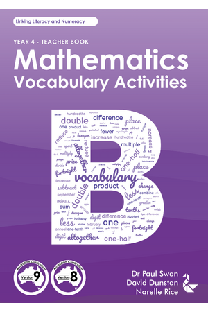 Mathematics Vocabulary Activities Year 4 – Teacher Book