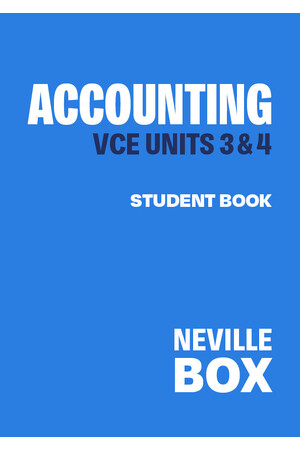 Accounting VCE Units 3&4 (7th Edition) Student Book + Digital