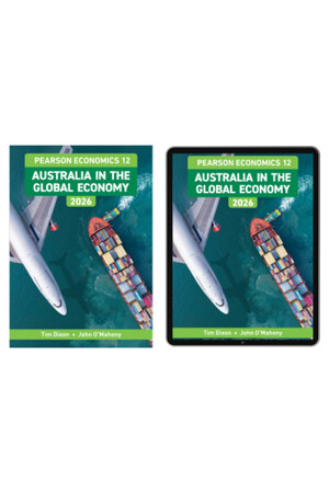 Pearson Economics 12: Australia in the Global Economy 2026 Student Book + eBook (Print & Digital)