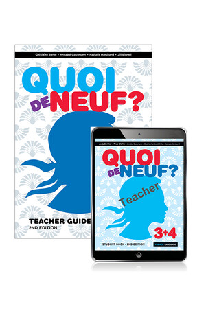 Quoi de Neuf? 3+4: Teacher Guide & eBook with audio (Print & Digital) - 2nd Edition
