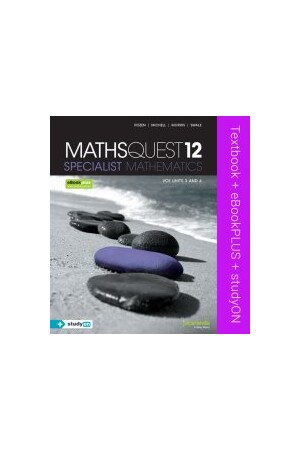 Jacaranda Maths Quest 12 Specialist Maths VCE - Units 3 & 4 & eBookPLUS (includes Calculator Companion & free StudyON)