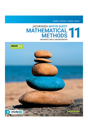 Maths Quest 11 Mathematical Methods VCE Units 1 and 2 (2nd Edition) Textbook + eBookPLUS + studyON (Print & Digital)