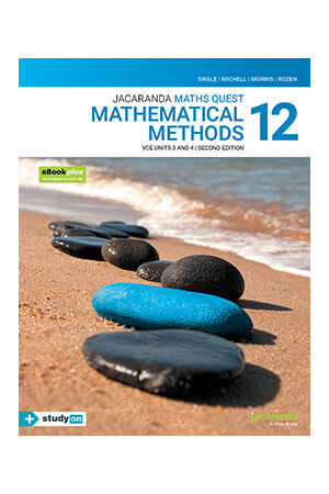 Maths Quest 12 Mathematical Methods VCE Units 3 and 4 (2nd Edition) Textbook + eBookPLUS + studyON (Print & Digital)