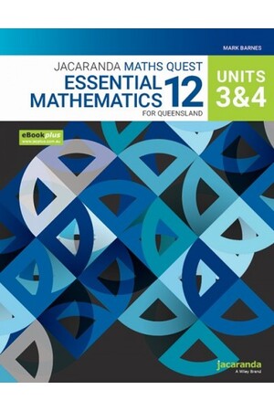 Jacaranda Maths Quest 12 - Essential Mathematics: Units 3 & 4 for Queensland eBookPLUS & Print + studyON (Print & Digital)