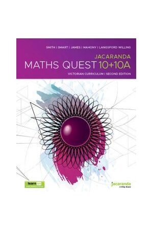 Jacaranda Maths Quest 10 + 10A VC 2E (learnON & Print)