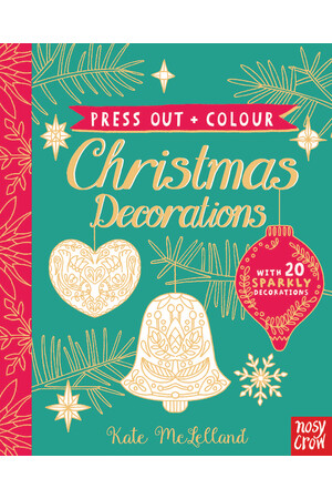 Press Out and Colour: Christmas Decorations