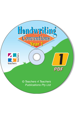 Handwriting Conventions - NSW: PDF CD (Year 1)