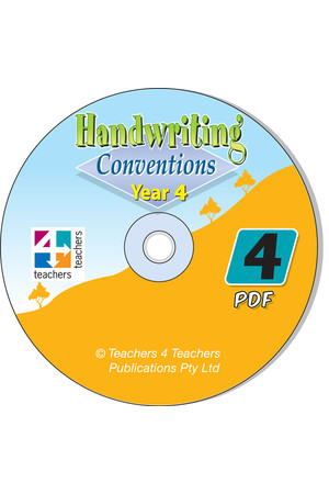 Handwriting Conventions - NSW: PDF CD (Year 4)