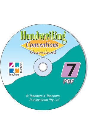 Handwriting Conventions - QLD: PDF CD (Year 7)