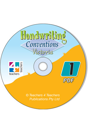Handwriting Conventions - VIC: PDF CD (Year 1)