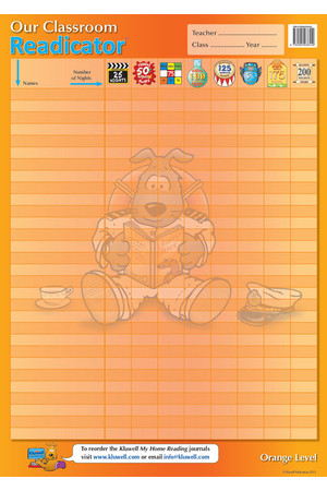 Our Classroom Readicator A2 Chart - Orange