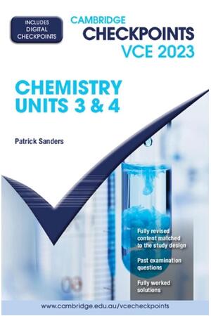 Cambridge Checkpoints VCE - Chemistry: Units 3&4 2023 (Print & Digital)