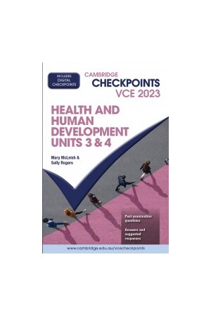 Cambridge Checkpoints VCE - Health and Human Development: Units 3&4 2023 (Print & Digital)