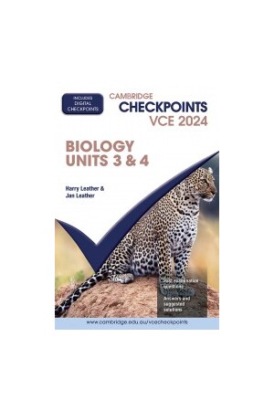 Cambridge Checkpoints VCE Biology Units 3 & 4 2024