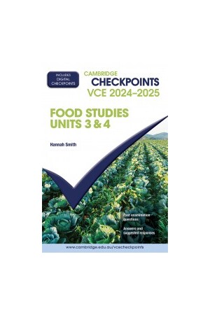 Cambridge Checkpoints VCE Food Studies Units 3 & 4 2024-2025