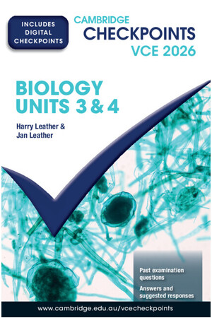 Cambridge Checkpoints VCE - Biology Units 3&4 (2026): Print & Digital