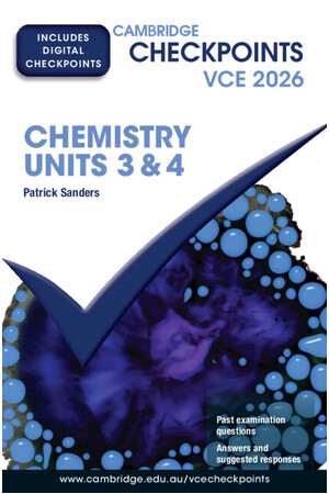 Cambridge Checkpoints VCE - Chemistry Units 3&4 (2026): Print & Digital
