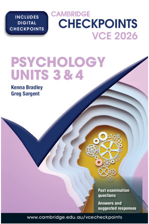 Cambridge Checkpoints VCE - Psychology Units 3&4 (2026): Print & Digital