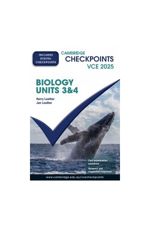 Cambridge Checkpoints VCE - Biology: Units 3&4 2025 (Print & Digital)