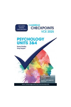 Cambridge Checkpoints VCE - Psychology: Units 3&4 2025 (Print & Digital)