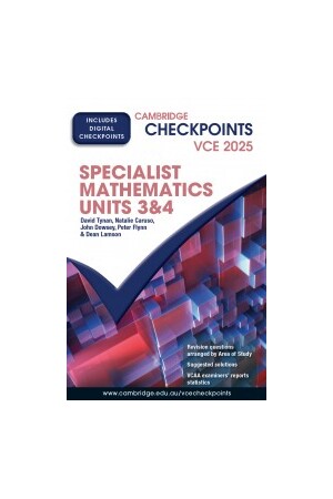 Cambridge Checkpoints VCE - Specialist Mathematics: Units 3&4 (2025)