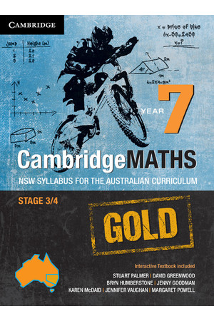 CambridgeMATHS GOLD - NSW Syllabus for the AC: Year 7 - Student Book + HOTmaths (Print & Digital)