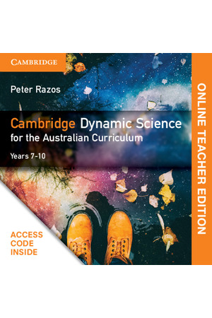 Dynamic Science - Australian Curriculum: Teacher Edition (Digital Access Only)
