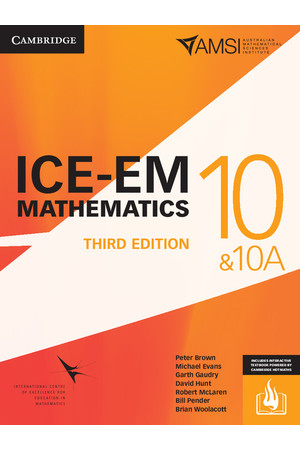 ICE-EM Mathematics for the Australian Curriculum - Third Edition: Year 10 & 10A (Print & Digital +HOTmaths)