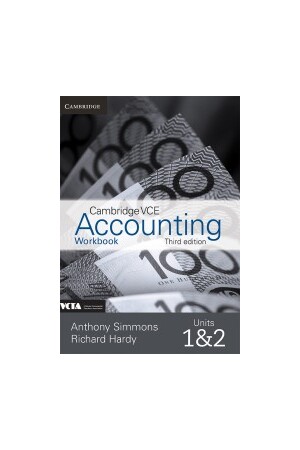 Cambridge VCE Accounting - Units 1&2 (3rd/4th Edition): Student Workbook (Print)